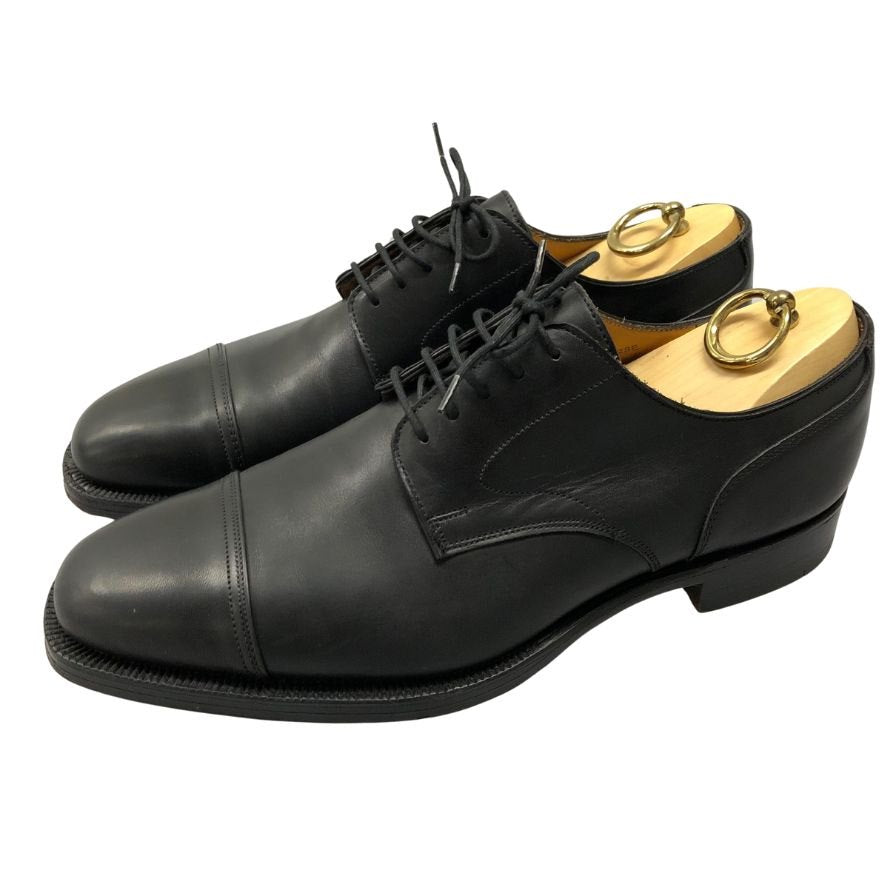 グレンソン フットマスター キャップトゥ カーフ ブラック メンズ 8.5E GRENSON footmaster ビジネスシューズ 約27.0cm【LA】【中古】