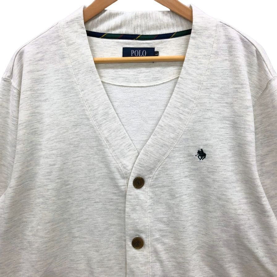 美品◆ポロ ビーシーエス カーディガン グレー サイズL メンズ Polo BCS 【AFB6】