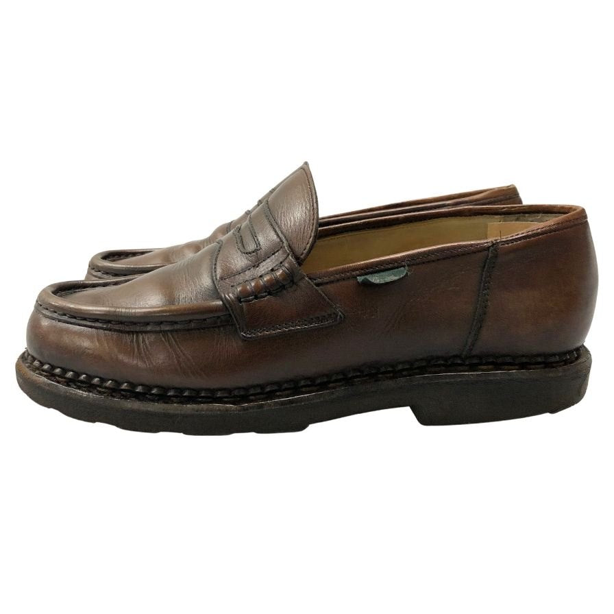パラブーツ コインローファー ランス メンズ サイズ7F ブラウン Paraboot REIMS 約25.5cm【AFC3】