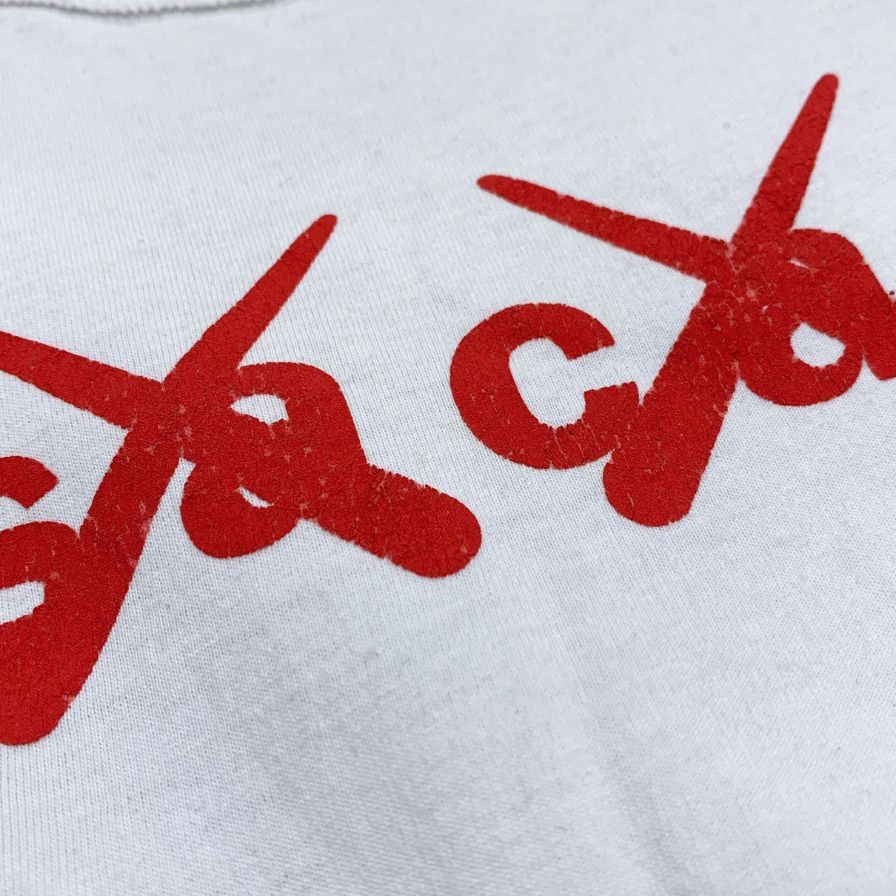中古◆サカイ×カウズ ロゴプリント Tシャツ 21-0288S メンズ サイズ4 ホワイト sacai×kaws 【AFB15】