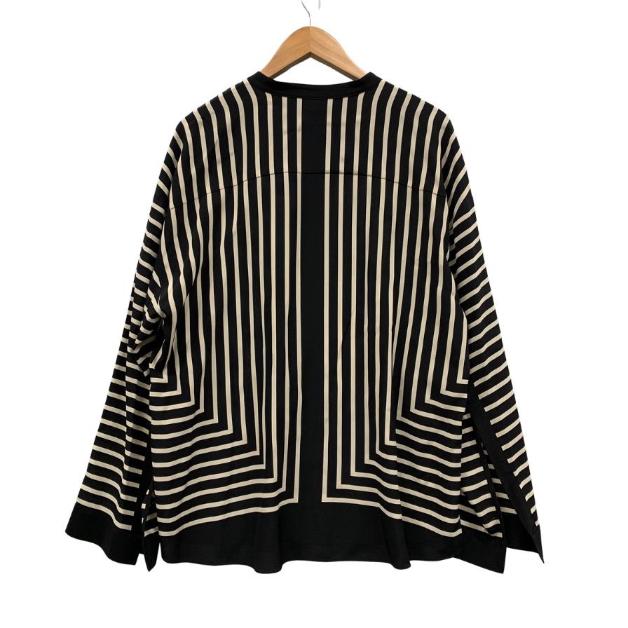美品◆トーテム シャツ ロングスリーブ 総柄 シルク レディース サイズ40 TOTEME 【AFB43】