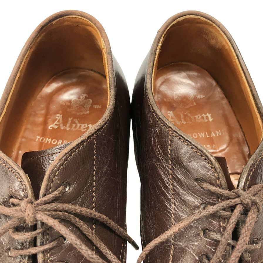 オールデン トゥモローランド別注 Vチップ 54573 カーフ ブラウン US7.5D ALDEN ビジネスシューズ 約25.5cm【LA】【中古】