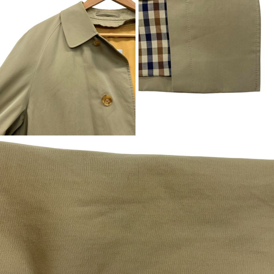 アクアスキュータム バルカラーコート 70年S ヴィンテージ イングランド製 ベージュメンズ サイズ表記なし Aquascutum【LA】