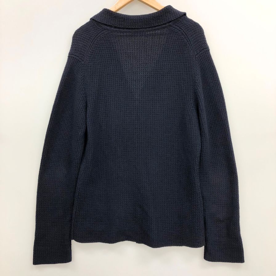 極美品◆クルチアーニ ビームスF別注 ニットジャケット ネイビー メンズ サイズ46 ネイビー CRUCIANI BEAMS F 【AFB46】