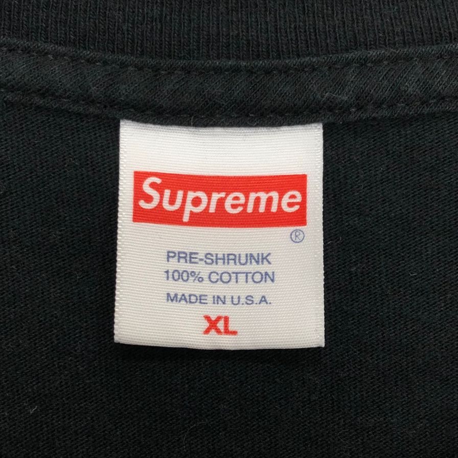 中古◆シュプリーム Tシャツ 22SS ハンドスタイル USA製 コットン メンズ サイズXL ブラック Supreme 【AFB39】