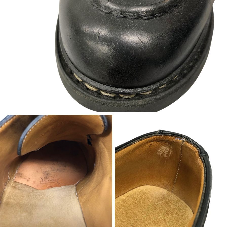 パラブーツ レザーシューズ シャンボード メンズ ブラック サイズ7 PARABOOT CHAMBORD ビジネスシューズ 約25.5cm【LA】【中古】