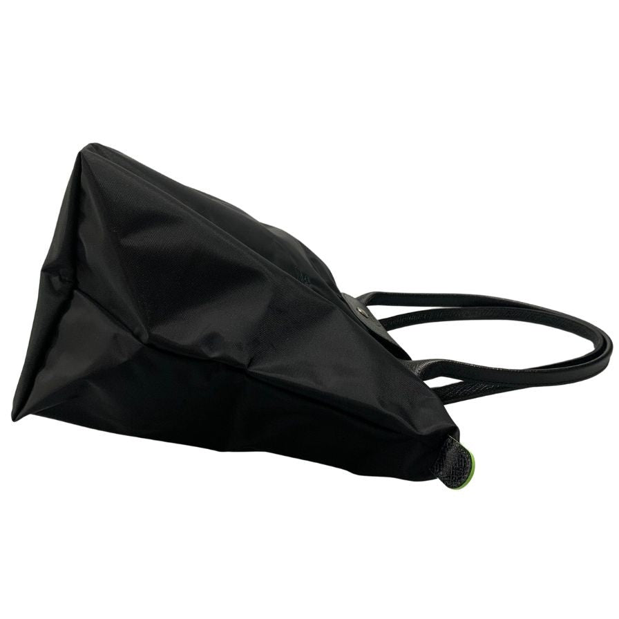 ロンシャン ハンドバッグ ZSTT TWC 折りたたみ サイズS ナイロン×レザー ブラック LONGCHAMP【AFE2】