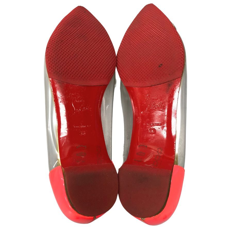 クリスチャンルブタン フラットシューズ ビニール レディース サイズ36 Christian Louboutin 約23.5cm【AFD2】