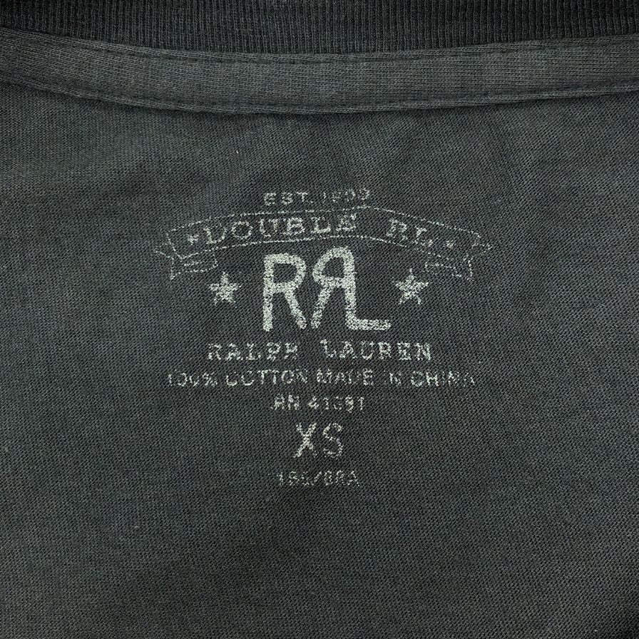 美品◆ダブルアールエル ラルフローレン 半袖Tシャツ 中国製 メンズ サイズXS カーキ RRL RALPH LAUREN 【AFB26】