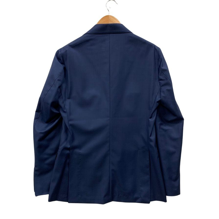 極美品◆グアリヌッチ ジャケット シングル サイドベンツ ブルー メンズ サイズ48 GUARINUCCI 【AFB24】