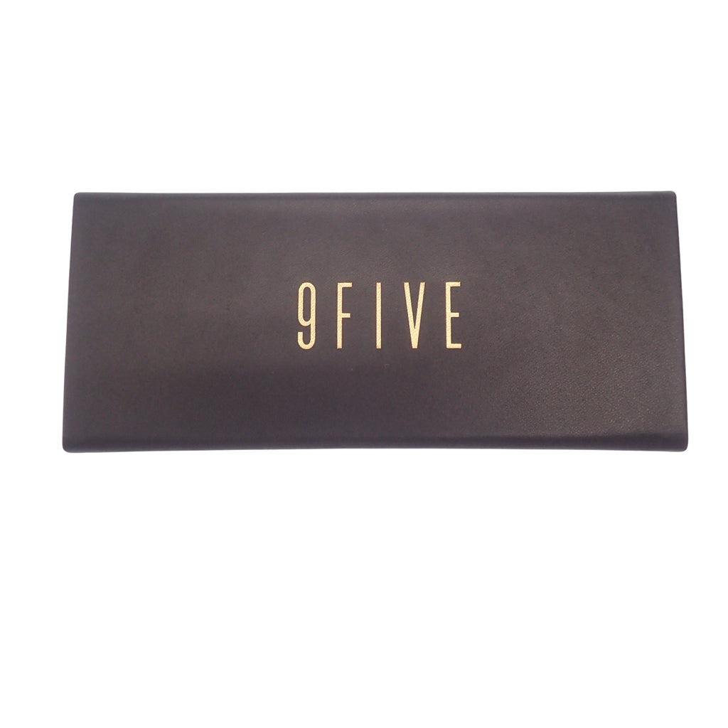 美品◆ナインファイブ サングラス セントジェームス ゴールド×ウッド×ブルー系 9FIVE St.JAMES【AFI14】