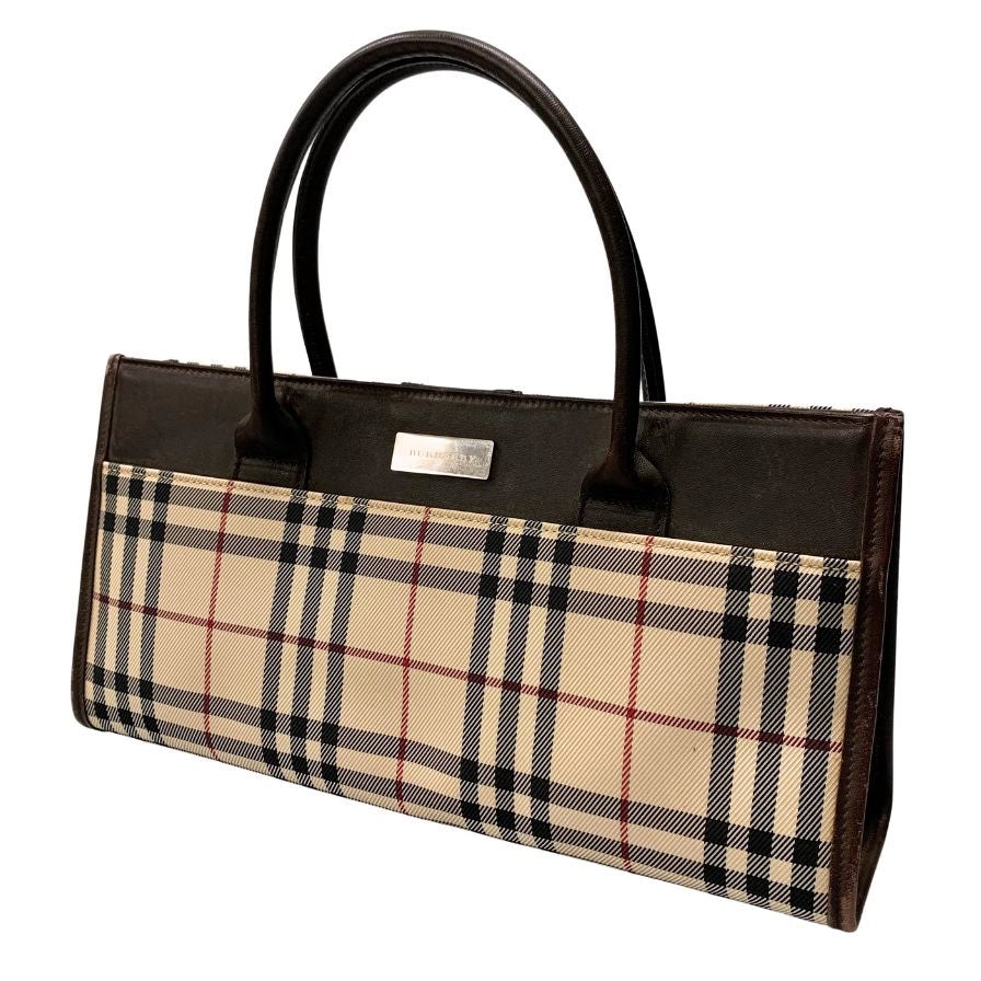 バーバリーノバチェック ミニ トート ハンドバッグ レディース Burberry【AFE1】