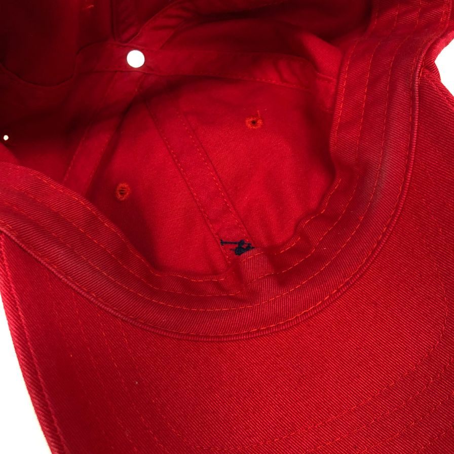 ポロラルフローレン キャップ 帽子 6パネル 刺繍 コットン レッド メンズ POLO RALPH LAUREN【AFI1】