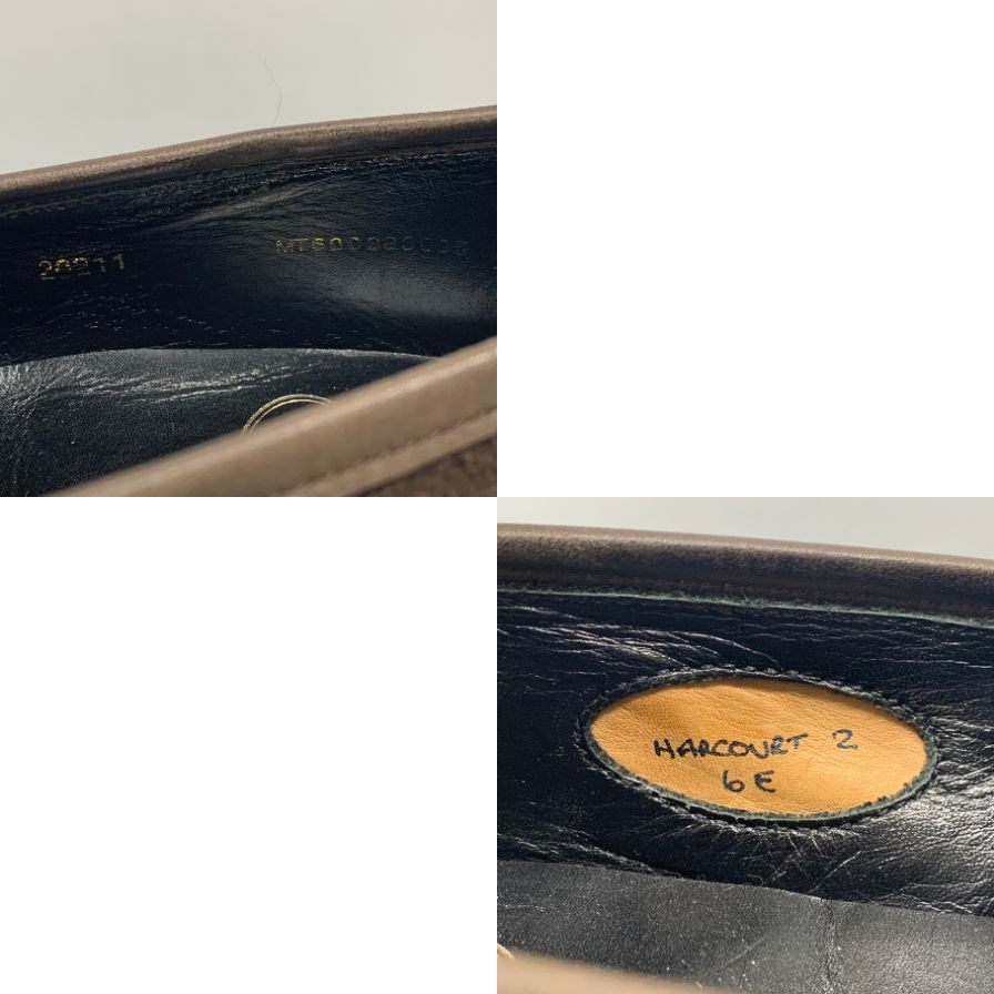 クロケット&ジョーンズ HARCOURT2 ローファー スエード ブラウン サイズUK6E Crockett&Jones ローファー 約25.5cm【LA】【中古】