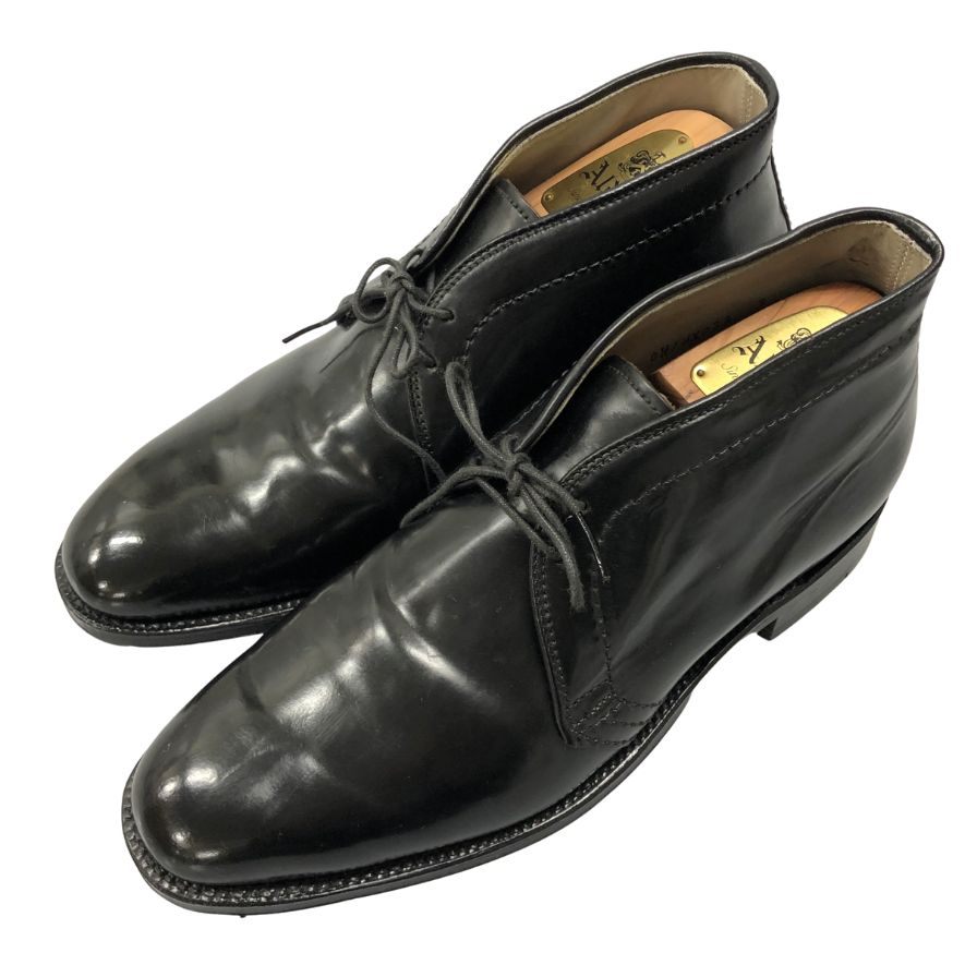 オールデン レザーシューズ LEATHER SOUL別注 14789 コードバン プラザラスト ブラック サイズUS7D Alden ビジネスシューズ 約25.0cm【LA】【中古】