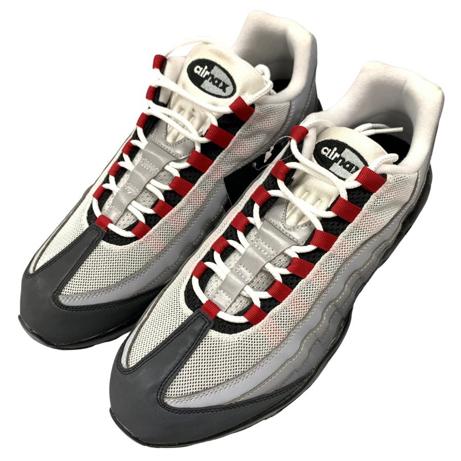 ナイキ ID スニーカー エアマックス 95 パールグレイ ダークビートルート サイズ30.5 818592ー996 NIKE AIR MAX PEARL GREY DARK BEETROOT 約30.5cm【AFC29】