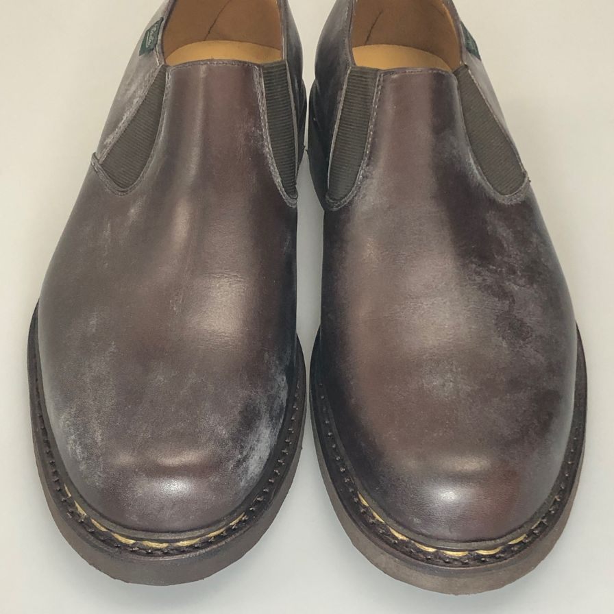 パラブーツ レザーシューズ フォトン ブライドル レザー サイドゴア スリッポン 145713 ブラウン メンズ サイズ8.5 PARABOOT PHOTON ビジネスシューズ 約27.0cm【LA】【中古】