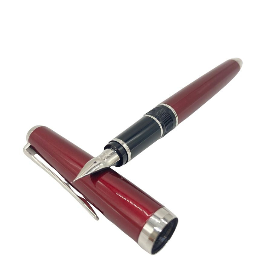 極美品◆パイロット 万年筆 ペン先14K-585 レッド系 PILOT【AFI3】