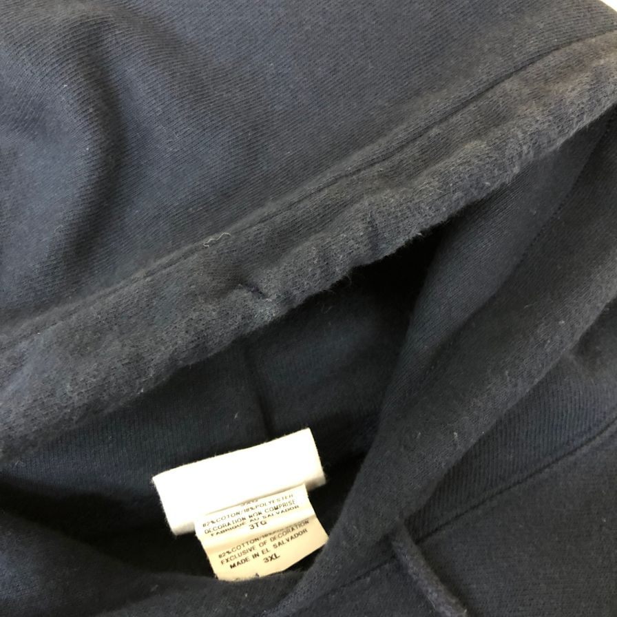 中古◆チャンピオン リバースウィーブ パーカー 復刻 ネイビー メンズ サイズ3XL champion reverse weave 【AFB10】