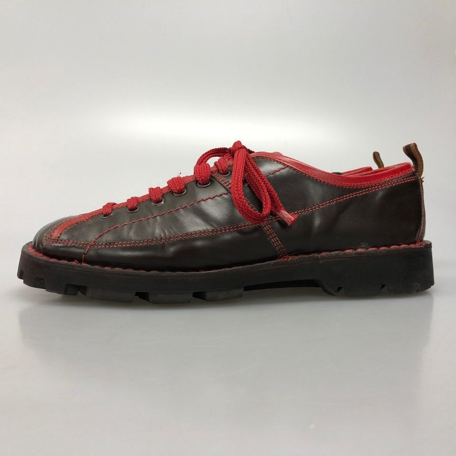 ミュウミュウ オックスフォード 292 サイズ6ハーフ ブラック&レッド Miu Miu 約25.0cm【AFC2】
