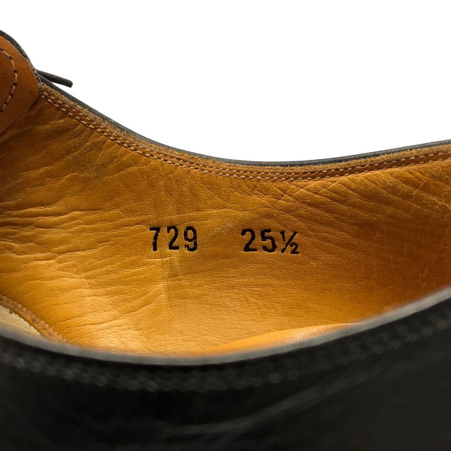 スコッチグレイン レザーシューズ ベルオム 729 サイズ25.5cm メンズ ブラック SCOTCH GRAIN BELHOMME 約25.5cm【AFC28】