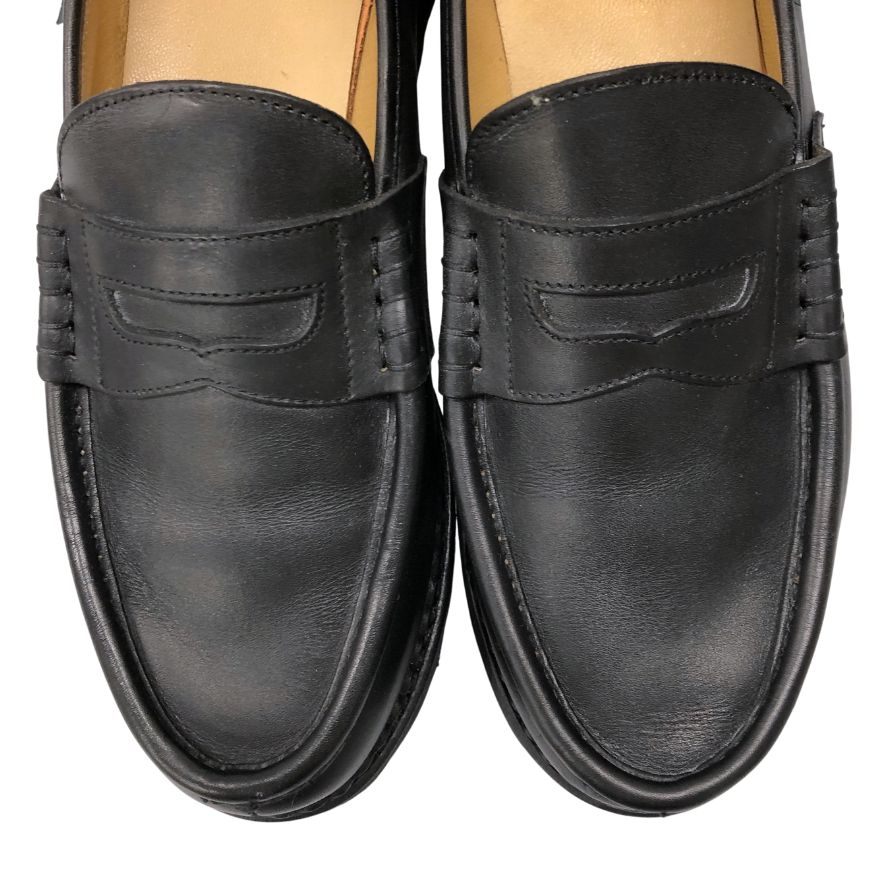 パラブーツ ローファー ランス レザー ブラック サイズ8 メンズ PARABOOT REIMS ローファー 約26.5cm【LA】【中古】