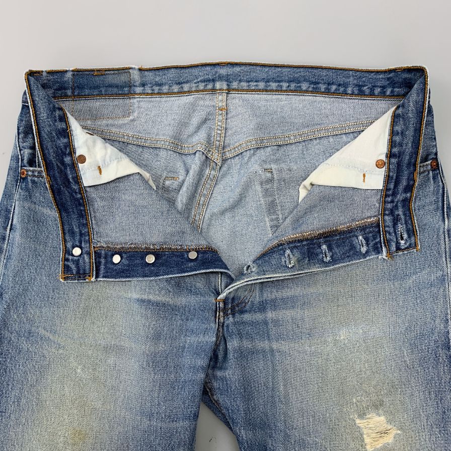 リーバイス デニムパンツ 501XX ボタン裏524 W36L31 90s ブルー系 Levi's 【AFB42】