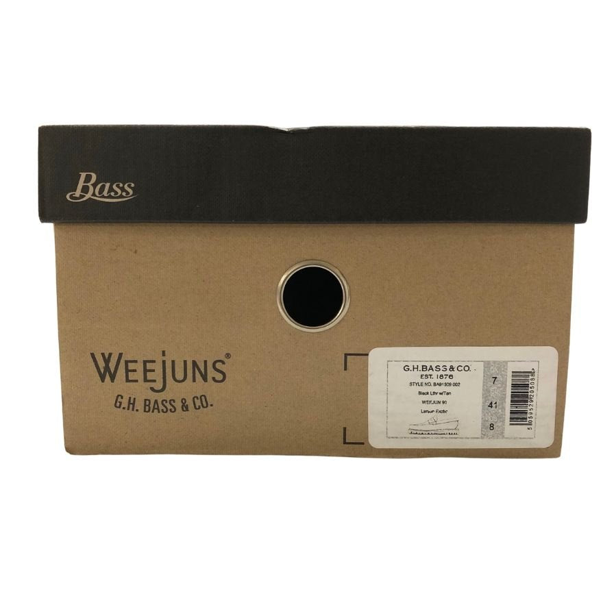 ジーエイチバス ローファー ウィージャンズ ラーソン エキゾチック レオパード サイズ8 メンズ ブラック G.H.Bass&Co. WEEJUNS LARSON 約26.0cm【AFD5】