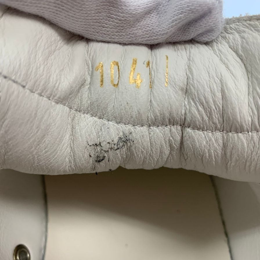 中古◆タリアトーレ スニーカー レザー メンズ サイズ41 ホワイト TAGLIATORE【AFC43】