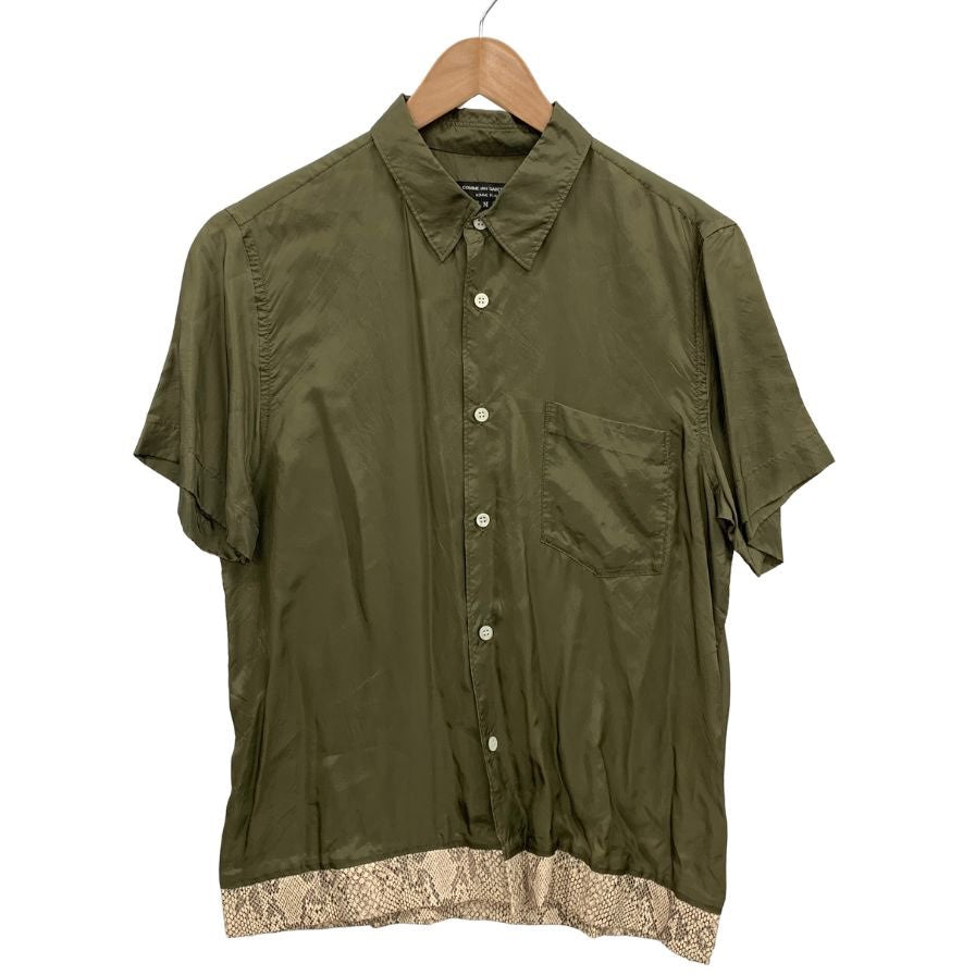美品◆コムデギャルソン オム プリュス 半袖シャツ カーキ メンズ サイズM AD2001 COMME des GARCONS HOMME PLUS 【AFB44】