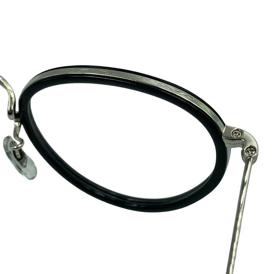 オリバーピープルズ メガネ サングラス MP-2 雅 46□24-148 黒×シルバー OLIVER PEOPLES【AFI2】