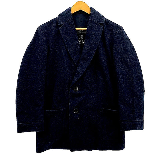 美品◆フレンチミリタリー ホスピタルジャケット 30s~40s ウール 2釦 ネイビー メンズ サイズ3B FRENCH MILITARY 【AFA8】