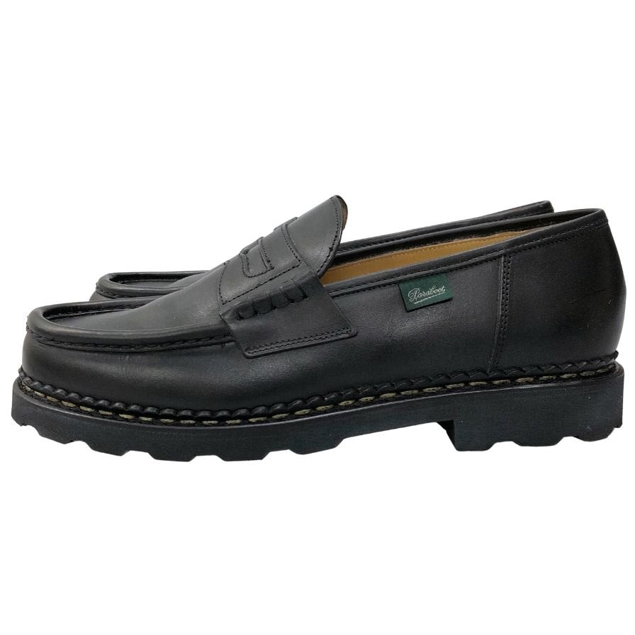 パラブーツ ローファー ランス レザー ブラック サイズ8 メンズ PARABOOT REIMS ローファー 約26.5cm【LA】【中古】