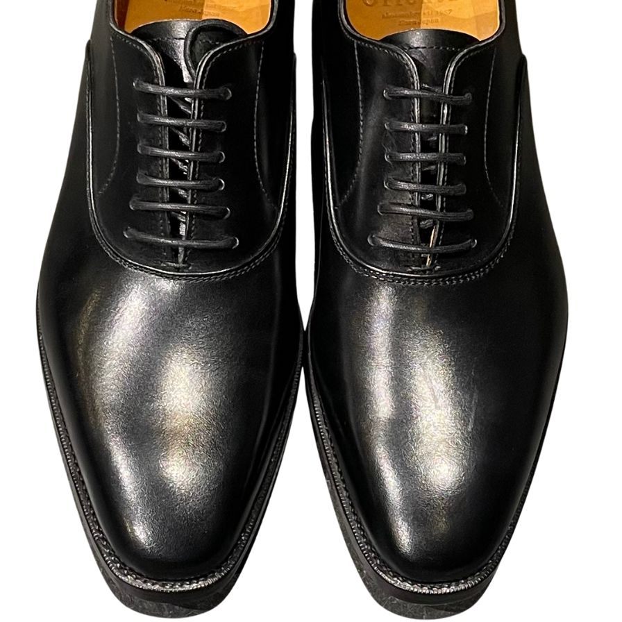 オリエンタルシューメーカー レザーシューズ プレーントゥ ST6004 ブラック サイズ メンズUK5.5 Oriental shoemaker 約23.5cm【LA】【中古】