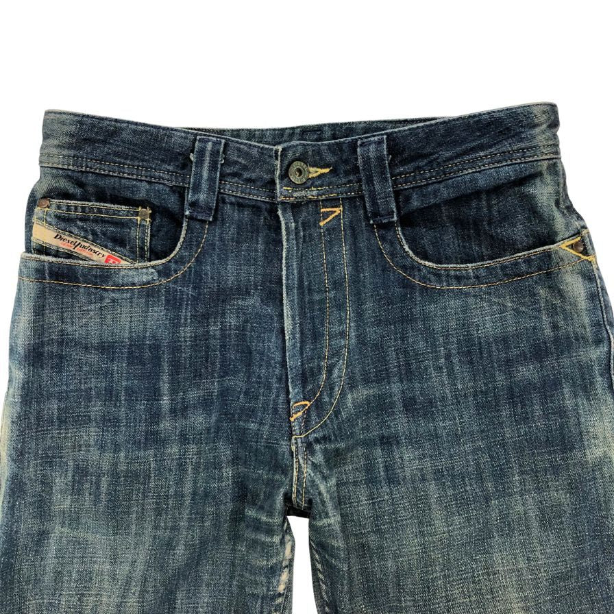 ディーゼル ストレートデニムパンツ ボタンフライ 00ECAL A6001 メンズ サイズ30 インディゴ Diesel 【AFB1】