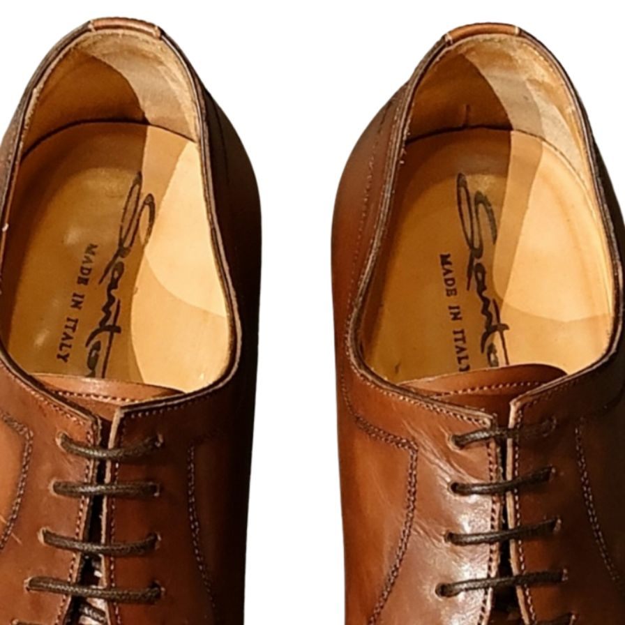 サントーニ レザーシューズ Uチップ ブラウン メンズ サイズUK5.5 Santoni ビジネスシューズ 約24.0cm【LA】【中古】