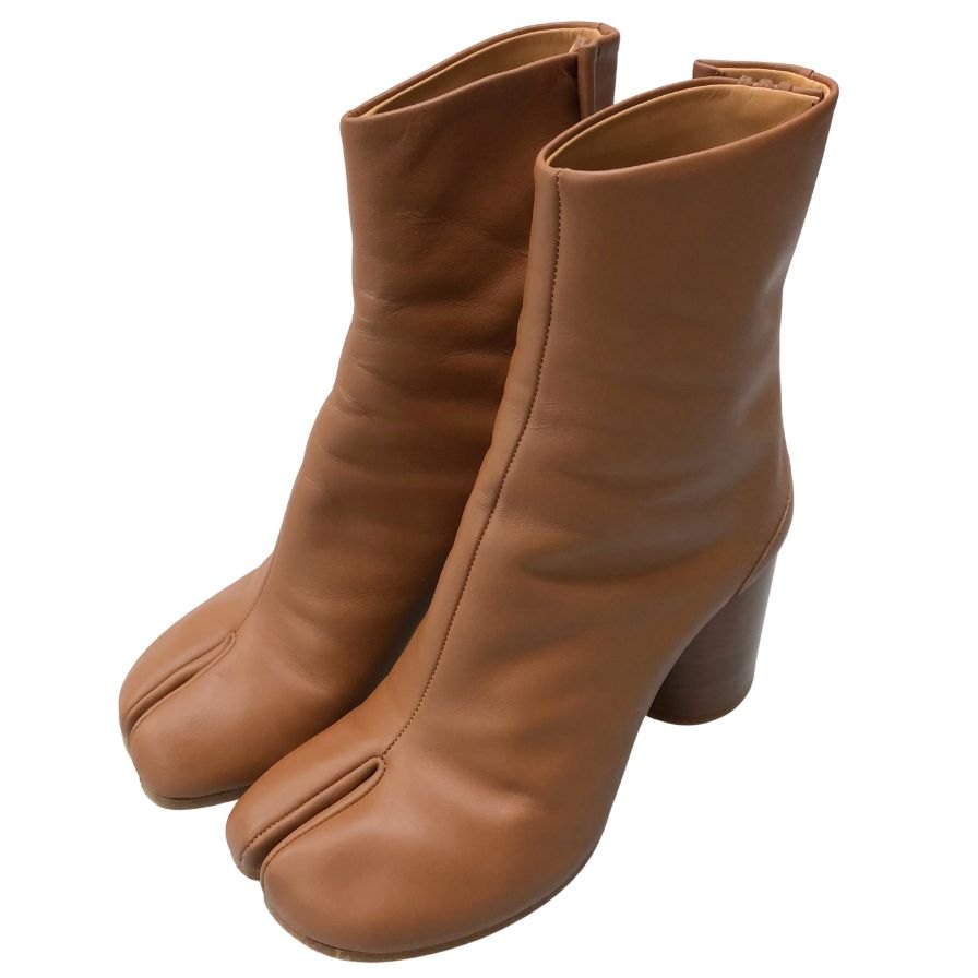 メゾンマルジェラ レザーブーツ 足袋 レディース サイズ35 ブラウン MAISON MARGIELA 約22.5cm【AFD2】