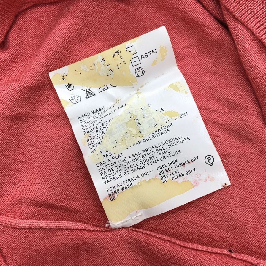 中古◆ジルサンダー セーター カシミヤ Vネック レディース サイズ44 ピンク JIL SANDER 【AFB16】