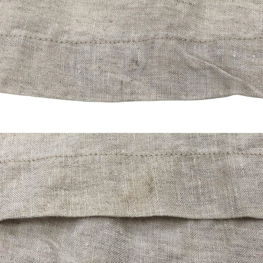 美品◆無印良品 良品計画 麻100% ノースリーブワンピース リネンワンピース レディース サイズフリー ベージュ 【AFB40】