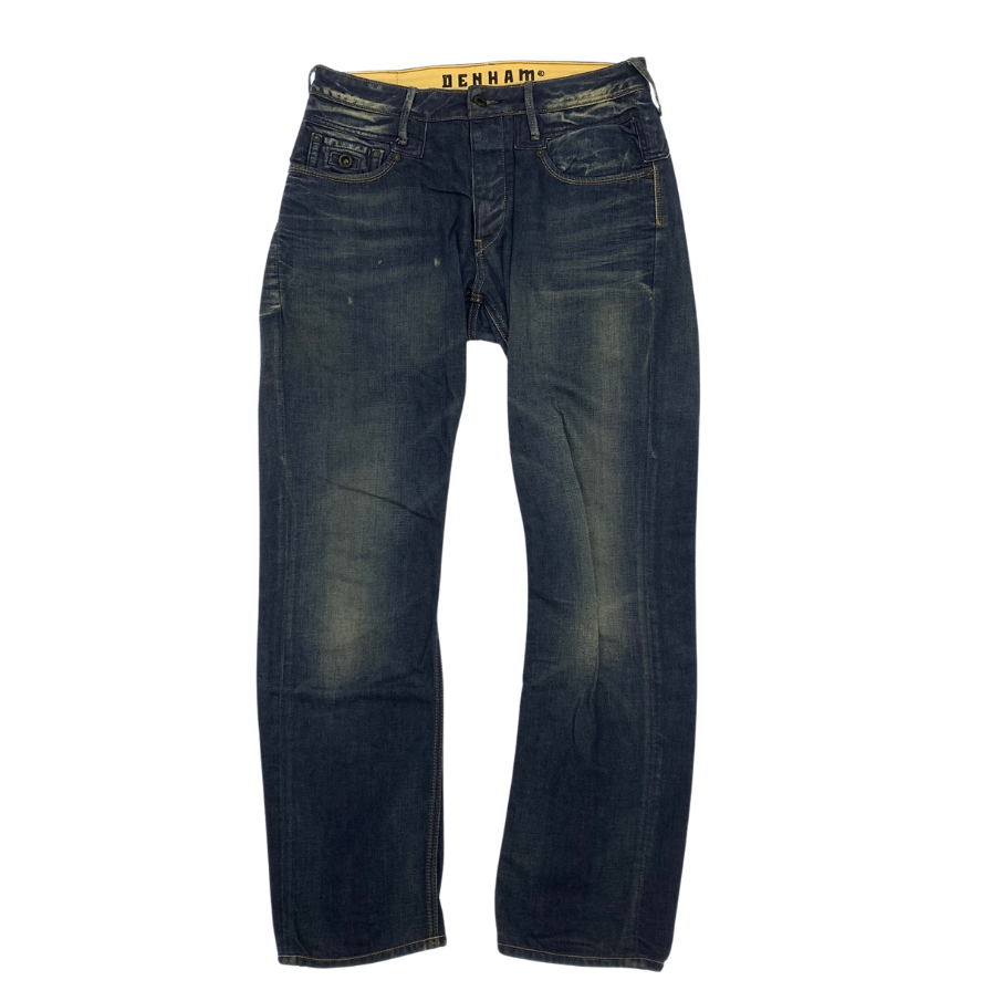 美品◇デンハム デニムパンツ ジーンズ ボタンフライ メンズ ブルー系 