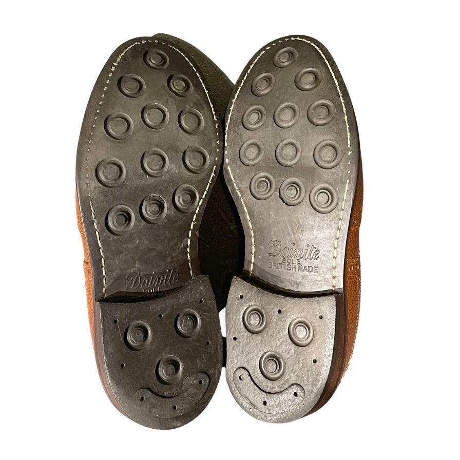 トリッカーズ レザーシューズ バートン グレインレザー ブラウン メンズ サイズUK7.5 Tricker's ビジネスシューズ 約26.5cm【LA】【中古】