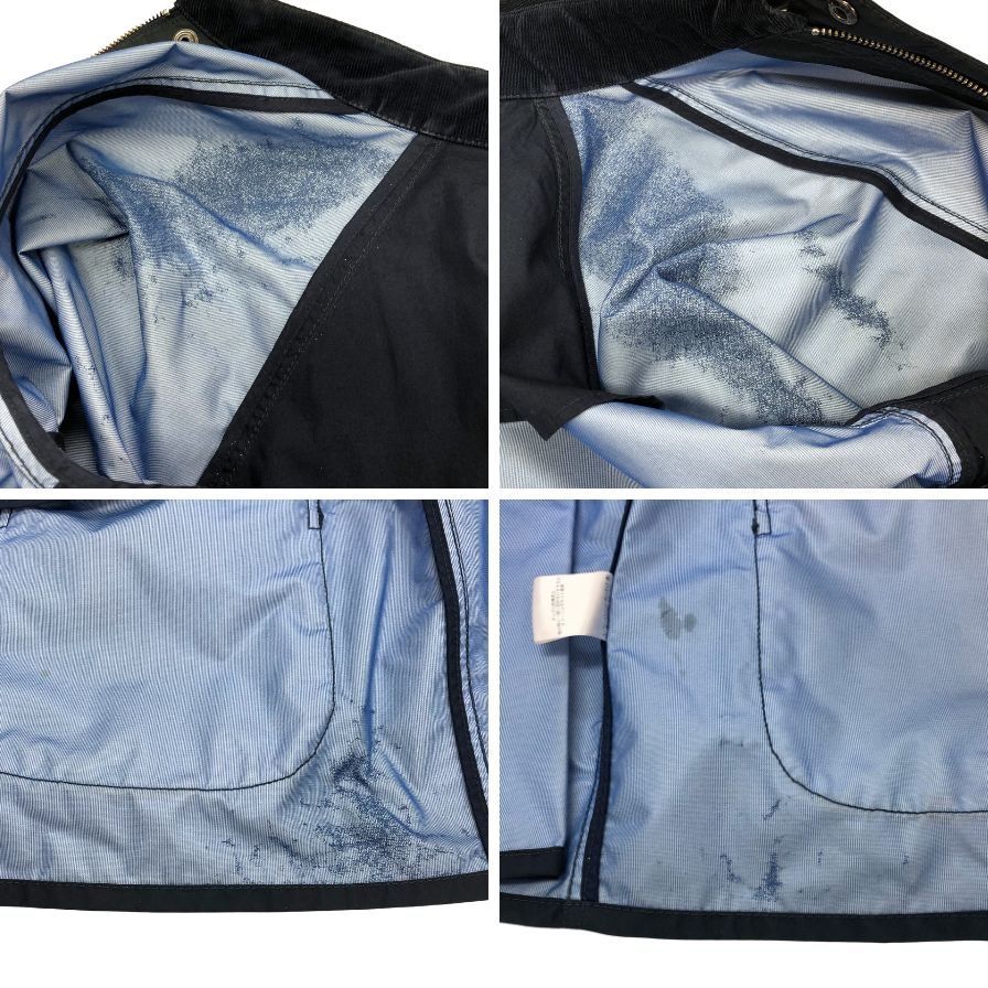 中古◆バブアー サウスシールド ナイロンビューフォート ノンオイル ジャケット 1501057 メンズ L ネイビー Barbour 【AFB32】