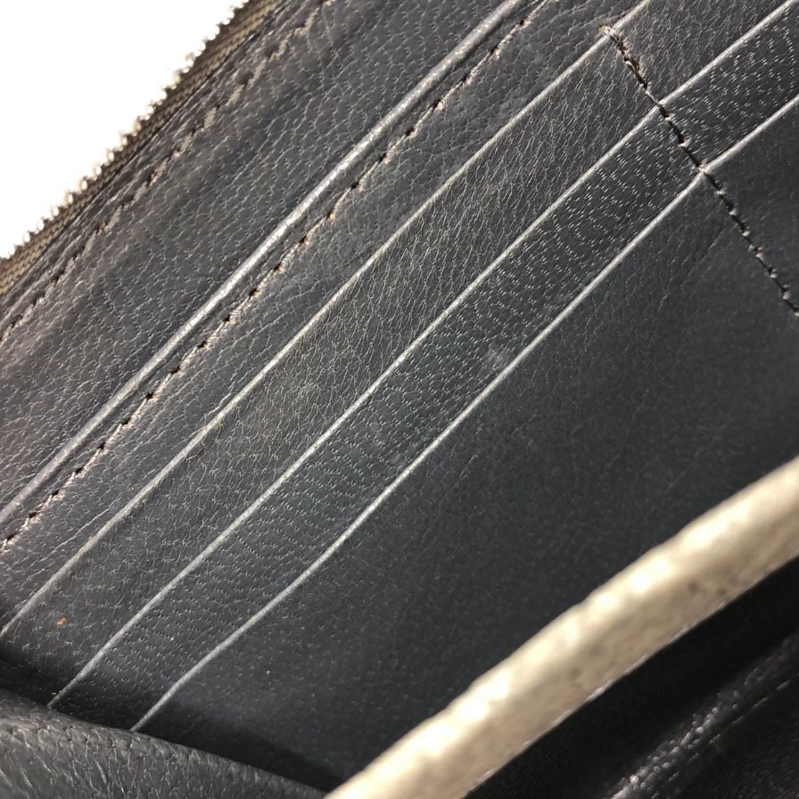 ノーブランド エレファントレザー ラウンドジップ 長財布 NOBRAND【AFI13】