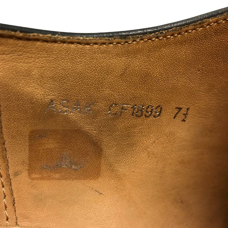 チェントフェリーナ レザーシューズ CF1899 シングルモンク ブラック メンズ サイズ7.5 Cento Felina 約25.5cm【AFC34】