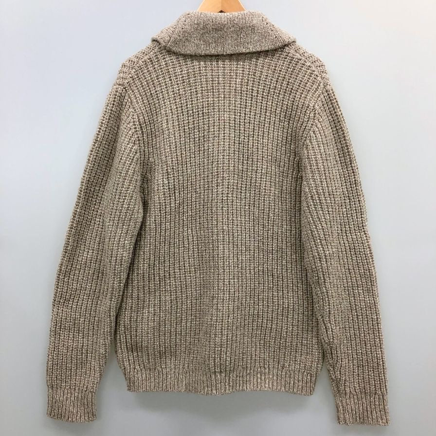 美品◆エルエルビーン カーディガン ニット クラシック ラグ 511548 メンズ ベージュ サイズM L.L.BEAN 【AFA23】