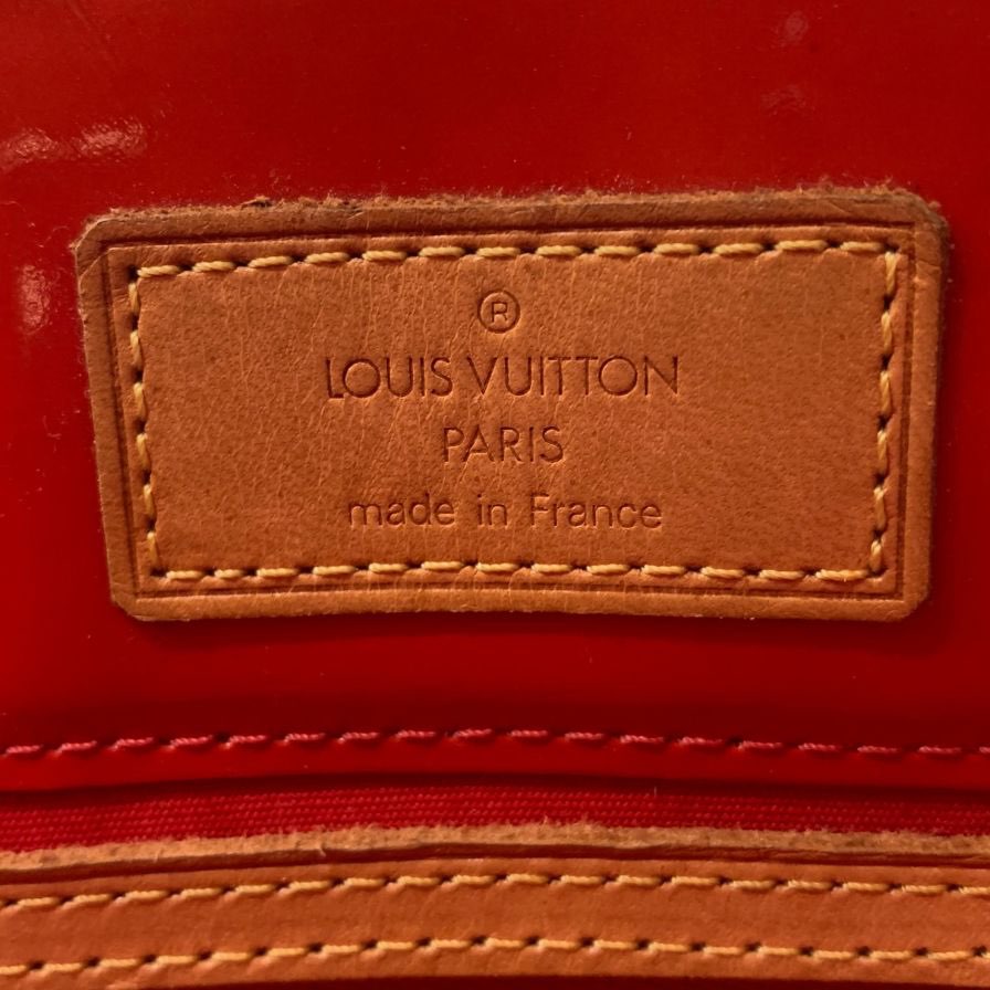ルイヴィトン ハンドバッグ リードPM モノグラムヴェルニ レッド ポムダムール M91990 レッド LOUIS VUITTON【AFE11】