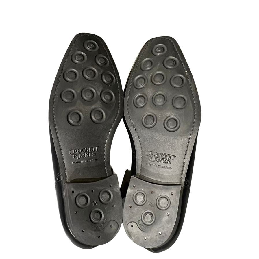 クロケット&ジョーンズ レザーシューズ ウエストボーン アデレード ブラック メンズ サイズUK7E CROCKETT&JONES WESTBORNE ビジネスシューズ 約26.0cm【LA】【中古】