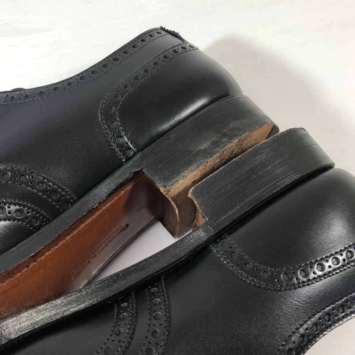 クロケット&ジョーンズ GHILLIE ギリーシューズ カーフ ブラック サイズUK6.5E Crockett & Jones 約25.0cm【AFC29】