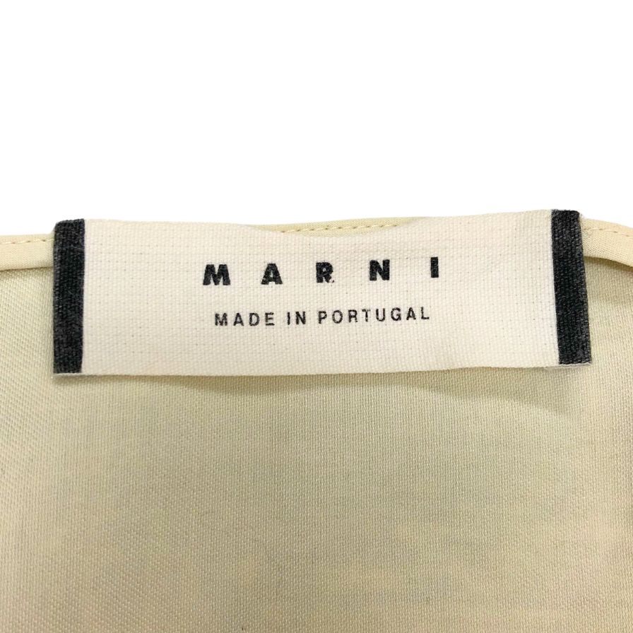 極美品◆マルニ ノースリーブ ワンピース 総柄 ポルトガル製 レディース サイズ40 グリーン MARNI 【AFB24】