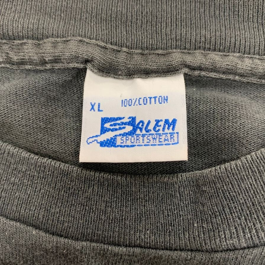 美品◆セーラム 90s マイケルジョーダン 半袖 プリント コットン Tシャツ ブラック サイズXL SALEM 【AFB47】